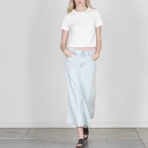 Tibi denim godet  midi skirt,  NWT